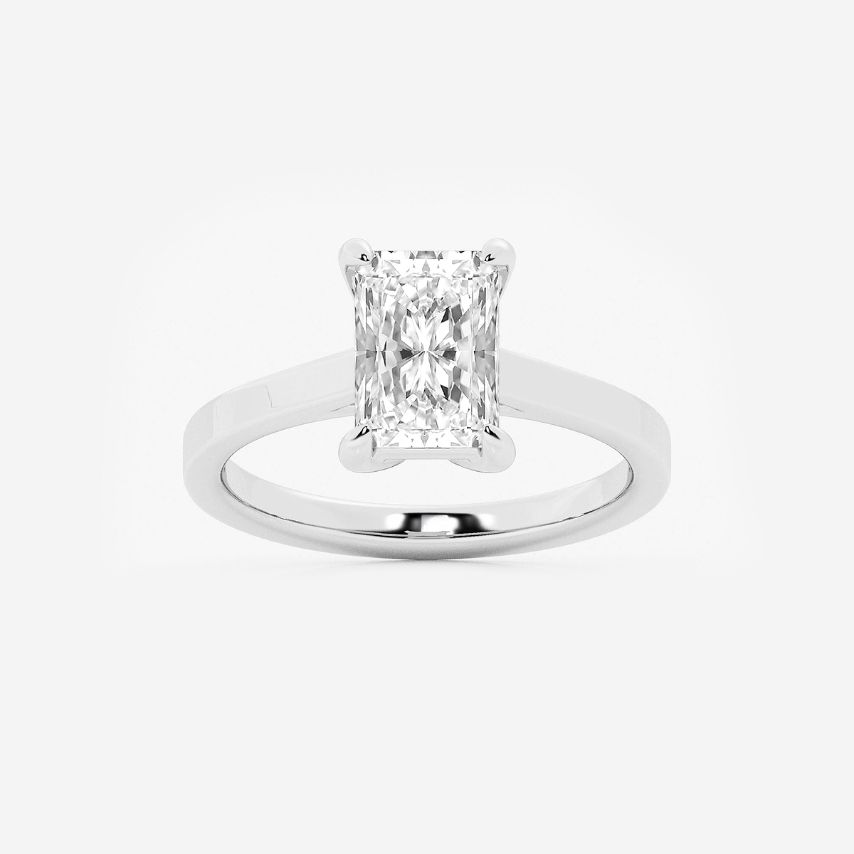2 ctw Radiant Lab Grown Diamond Solitaire Engagement Ring