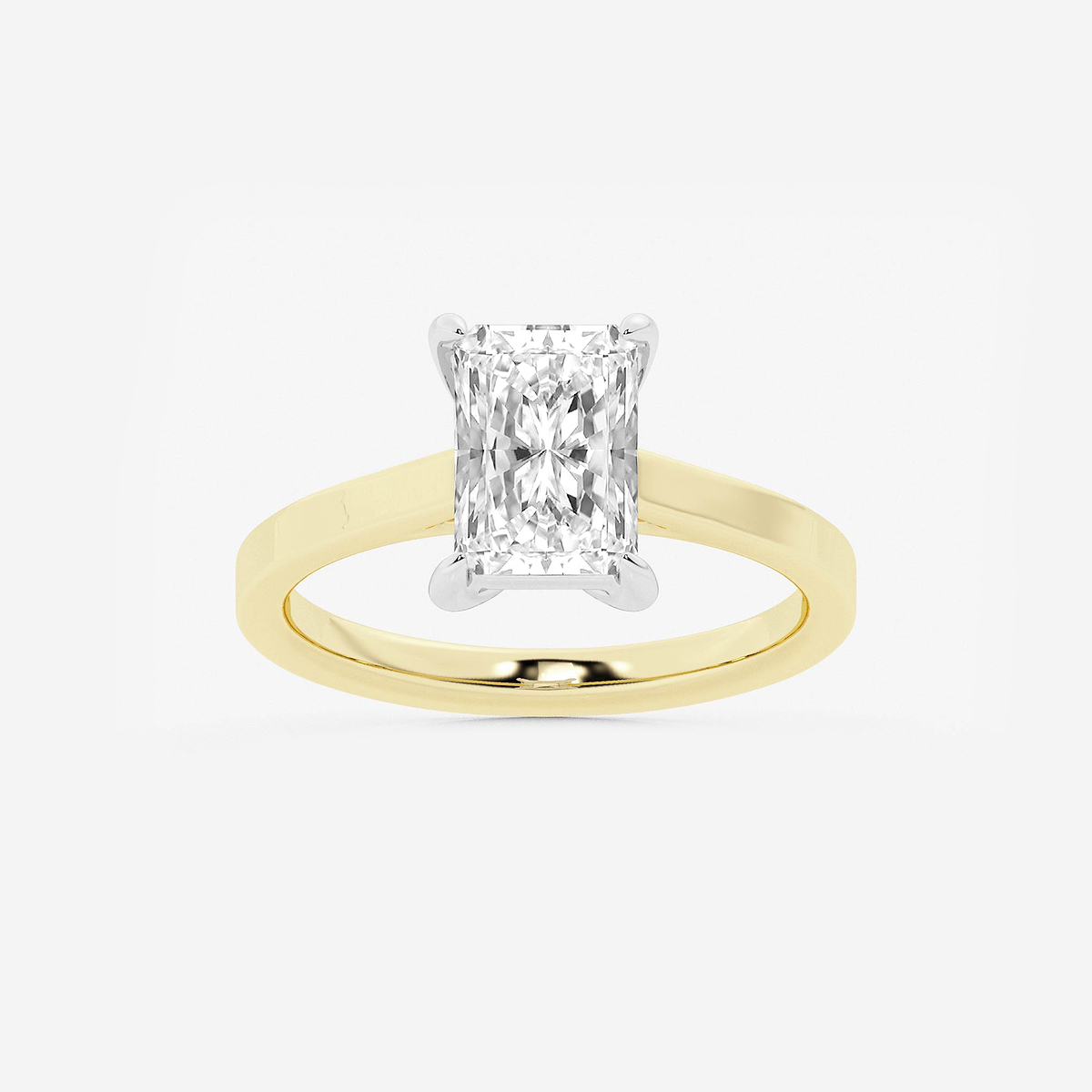 2 ctw Radiant Lab Grown Diamond Solitaire Engagement Ring
