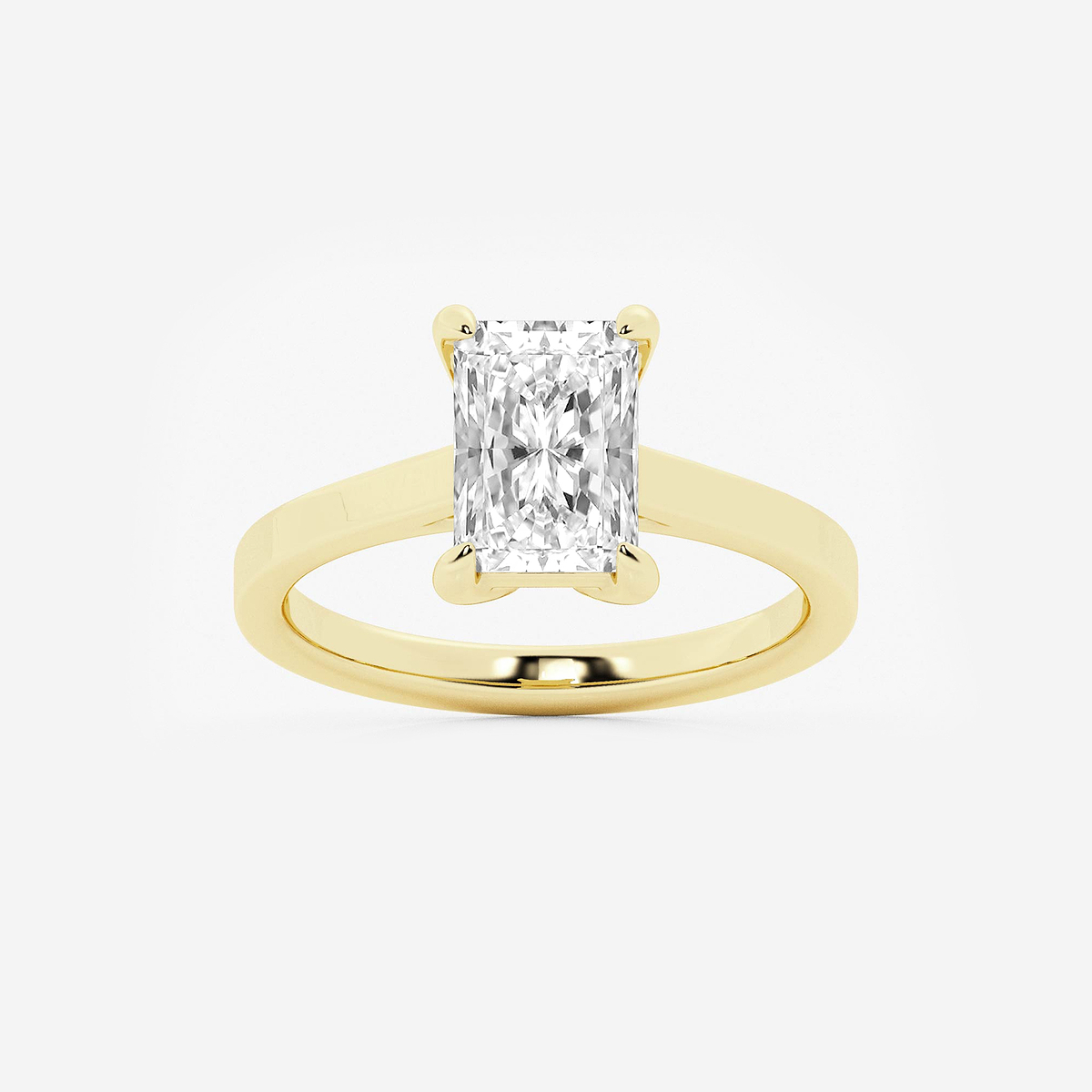 2 ctw Radiant Lab Grown Diamond Solitaire Engagement Ring