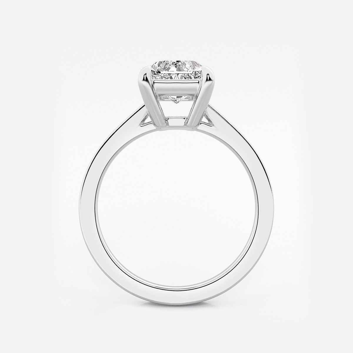 Additional Image 1 for  2 1/2 ctw Radiant Lab Grown Diamond Solitaire Engagement Ring
