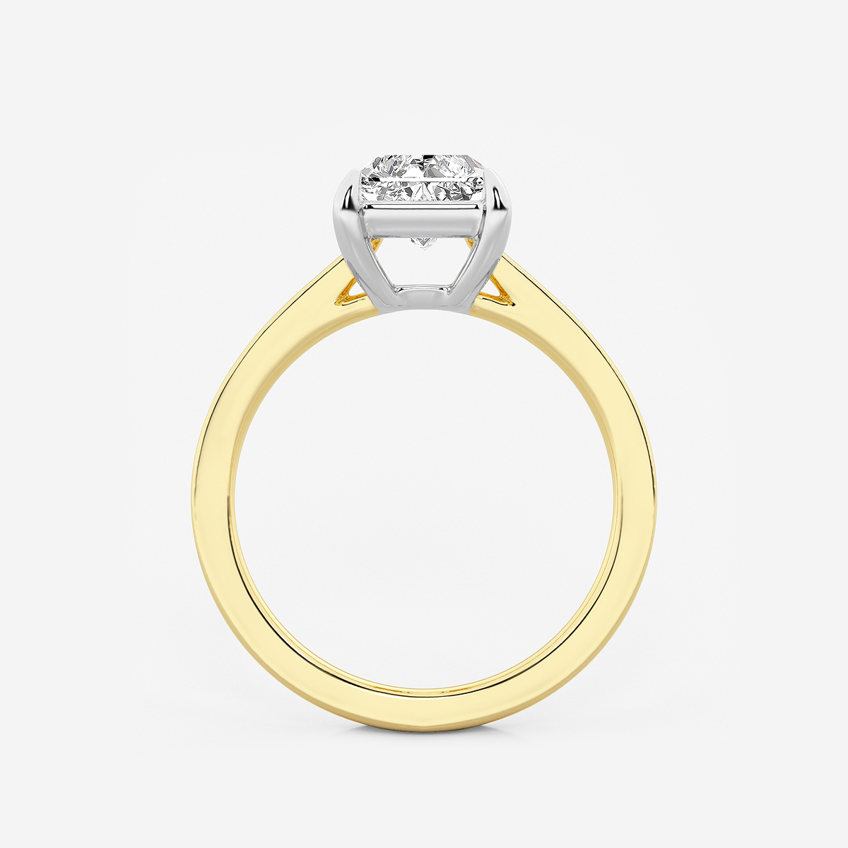 Additional Image 1 for  2 1/2 ctw Radiant Lab Grown Diamond Solitaire Engagement Ring