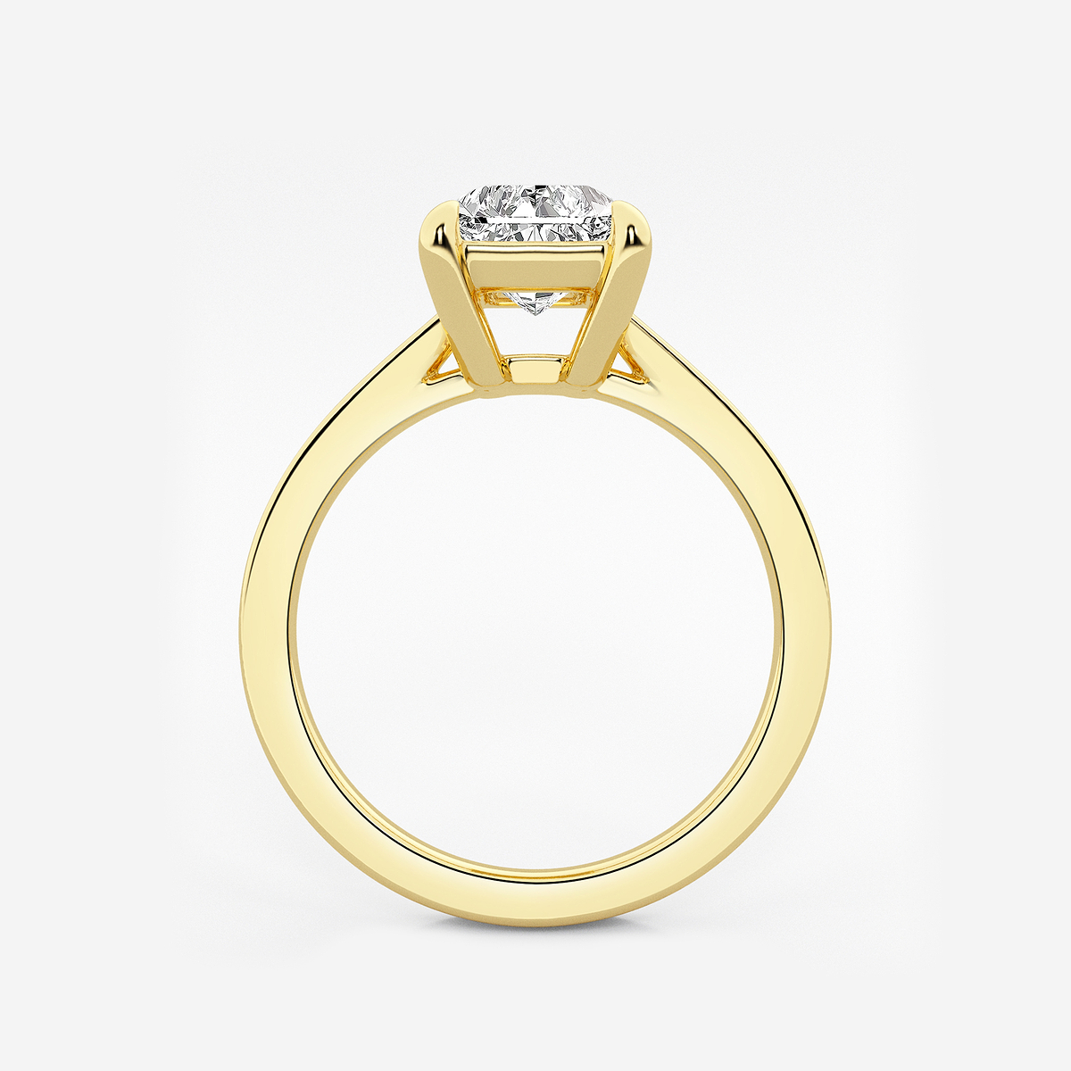 Additional Image 1 for  2 1/2 ctw Radiant Lab Grown Diamond Solitaire Engagement Ring