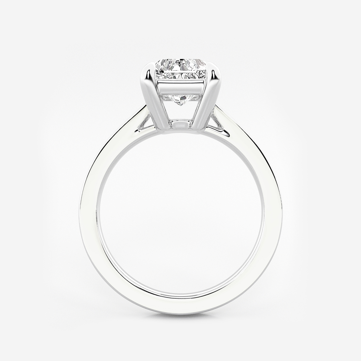 Additional Image 1 for  3 ctw Radiant Lab Grown Diamond Solitaire Engagement Ring