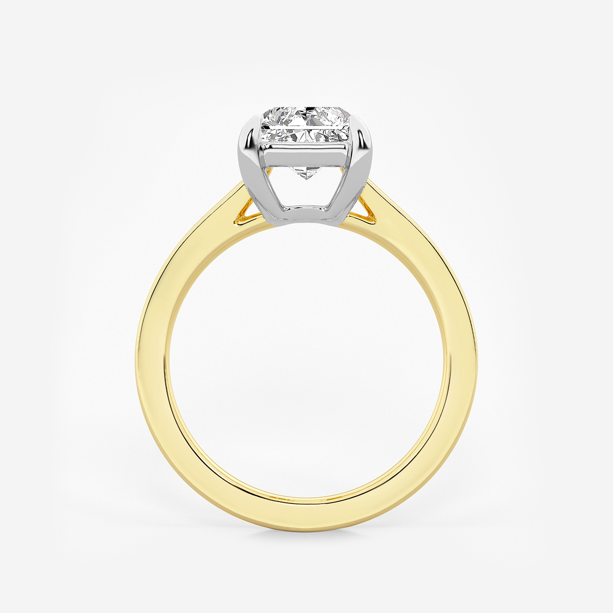 Additional Image 1 for  3 ctw Radiant Lab Grown Diamond Solitaire Engagement Ring