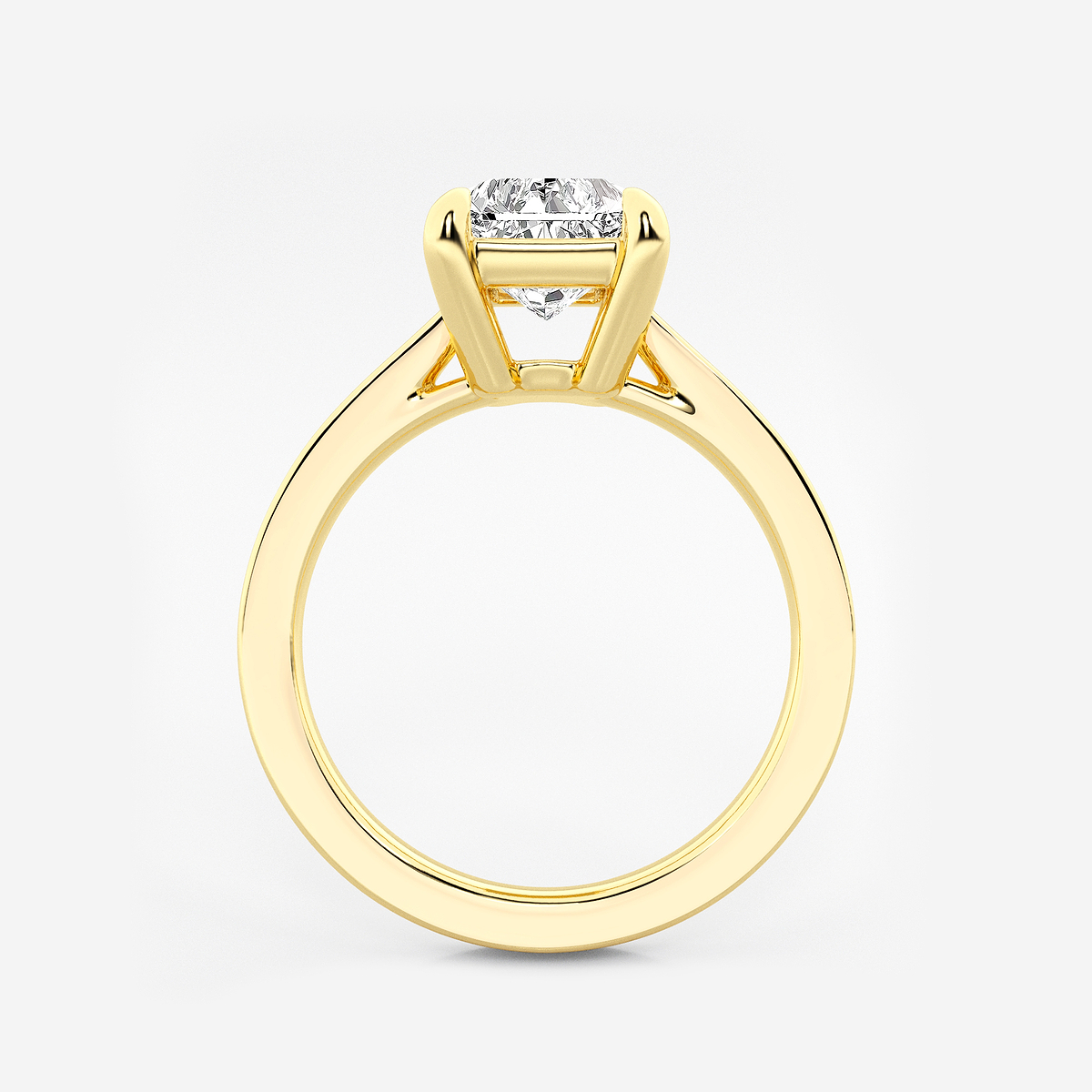 Additional Image 1 for  3 ctw Radiant Lab Grown Diamond Solitaire Engagement Ring