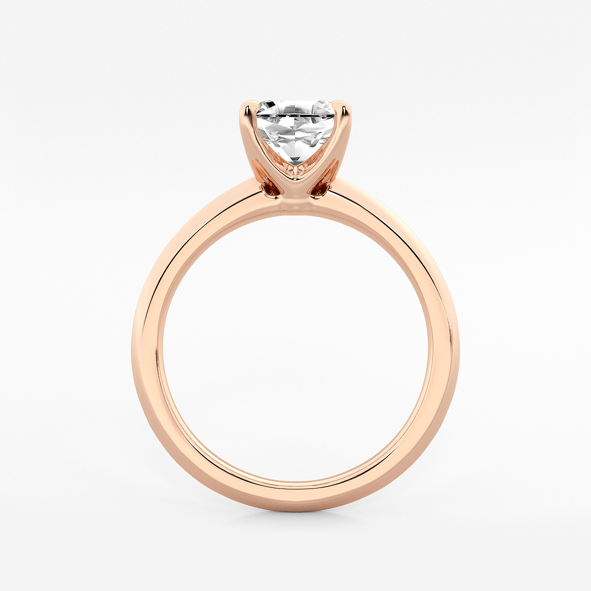 Additional Image 1 for  1 1/2 ctw Asscher Lab Grown Diamond Knife Edge Solitaire Engagement Ring