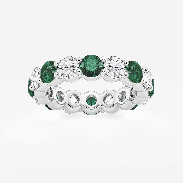 Alternating Round Eternity Band
