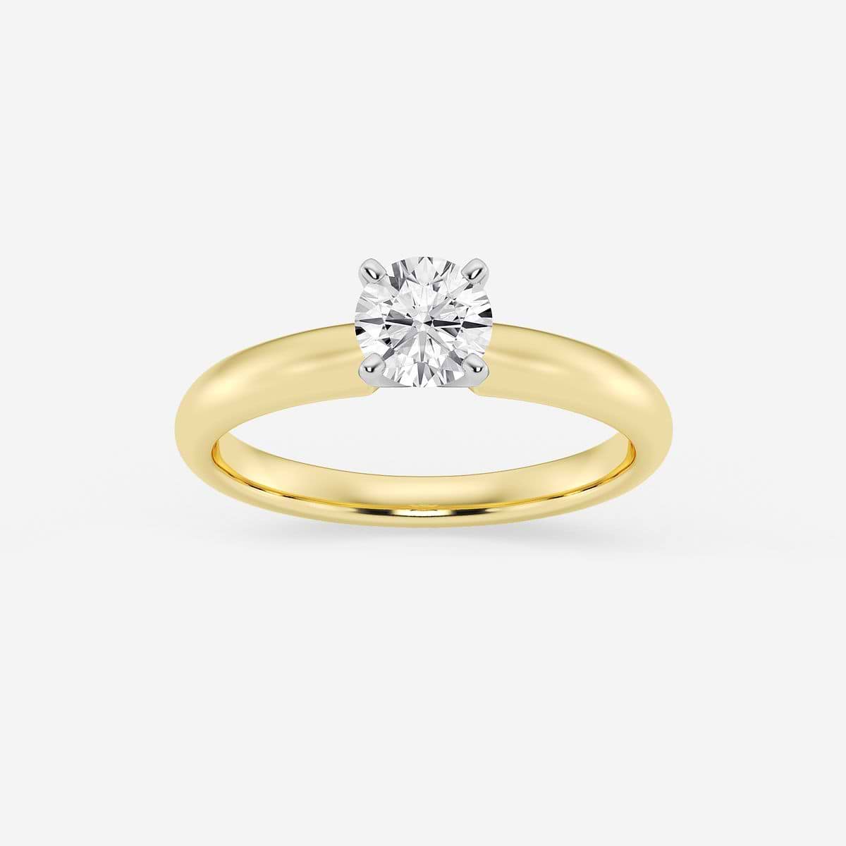1/2 ctw Round Lab Grown Diamond Classic Solitaire Engagement Ring