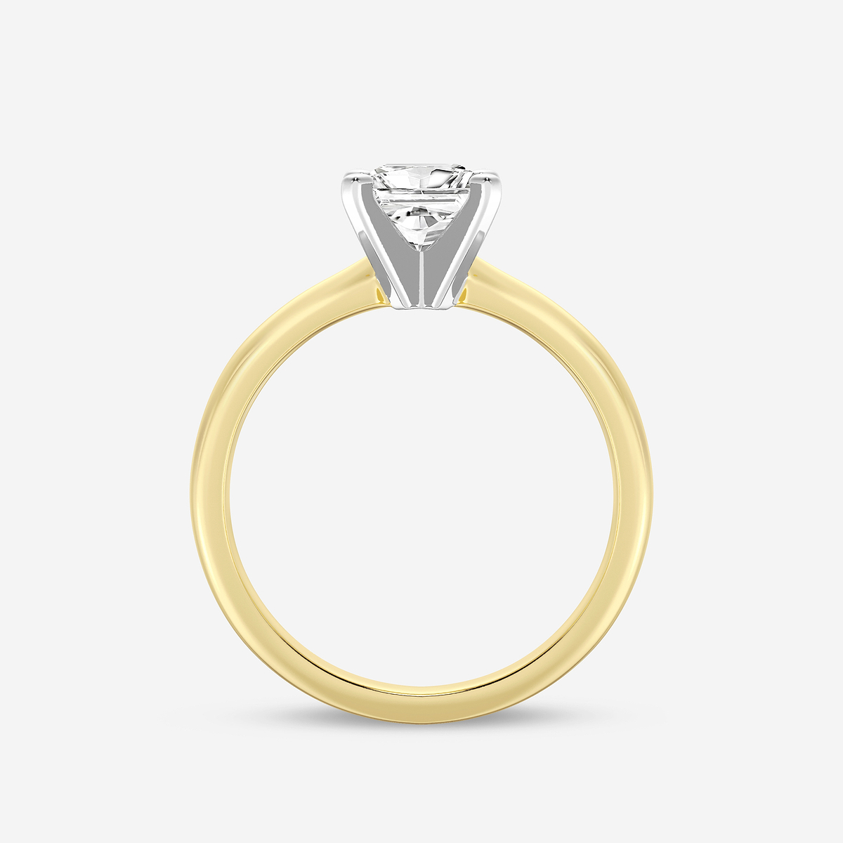 Additional Image 1 for  1 ctw Princess Lab Grown Diamond Classic Solitaire Engagement Ring