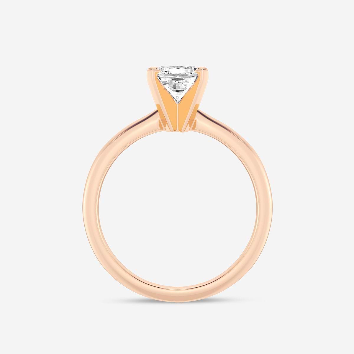 Additional Image 1 for  1 ctw Cushion Lab Grown Diamond Classic Solitaire Engagement Ring