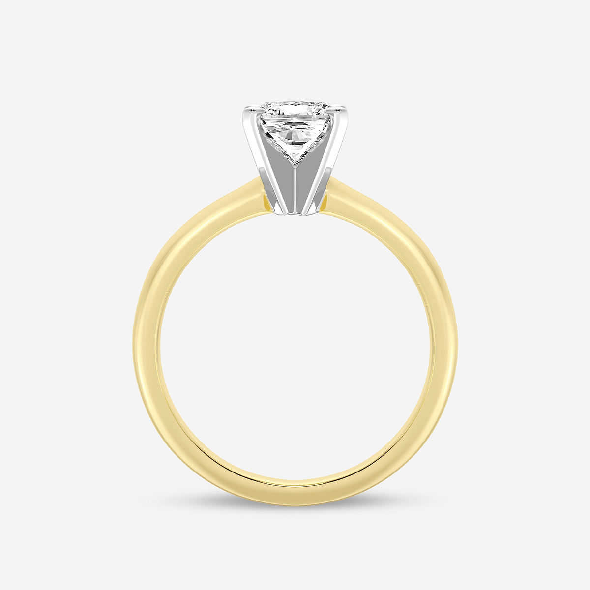 Additional Image 1 for  1 ctw Cushion Lab Grown Diamond Classic Solitaire Engagement Ring