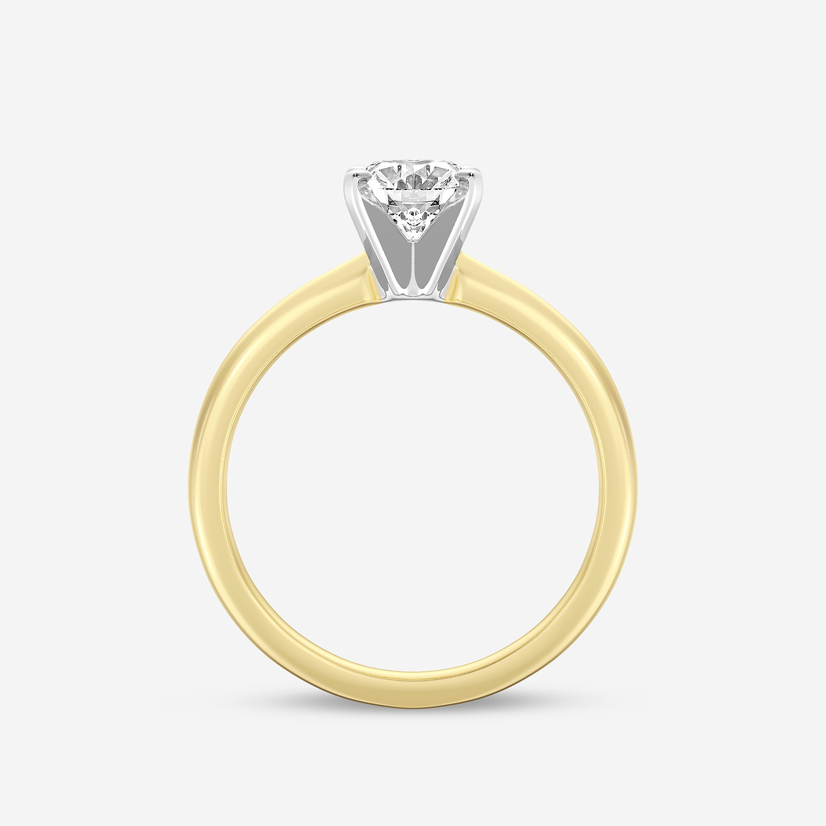 Additional Image 1 for  1 ctw Oval Lab Grown Diamond Classic Solitaire Engagement Ring