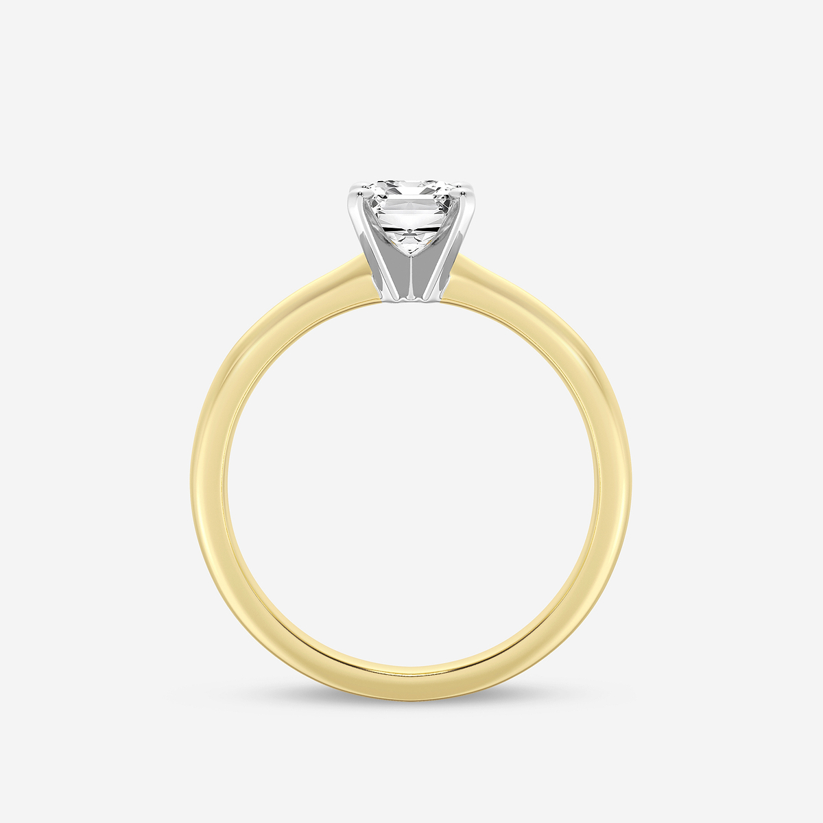 Additional Image 1 for  1 ctw Emerald Lab Grown Diamond Classic Solitaire Engagement Ring