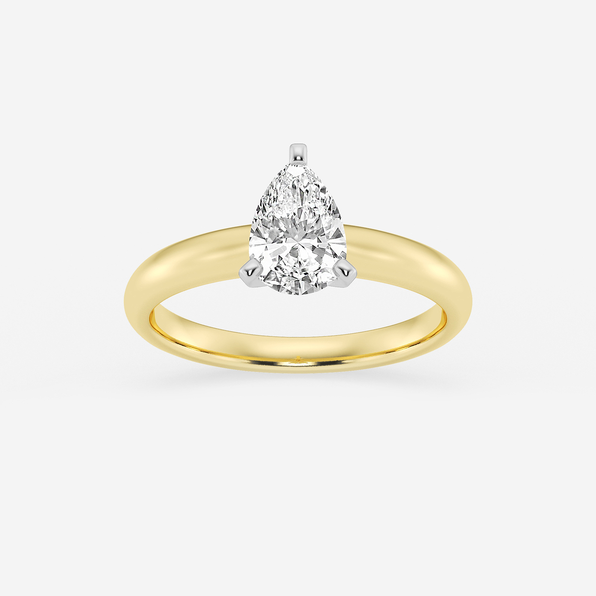1 ctw Pear Lab Grown Diamond Classic Solitaire Engagement Ring