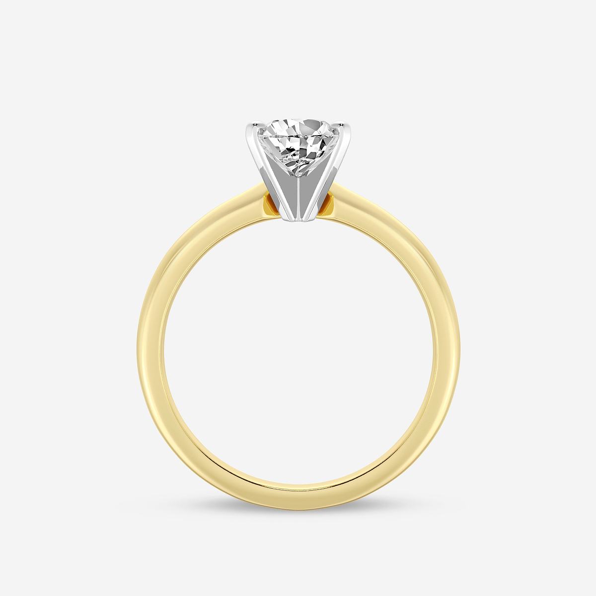 Additional Image 1 for  1 ctw Pear Lab Grown Diamond Classic Solitaire Engagement Ring