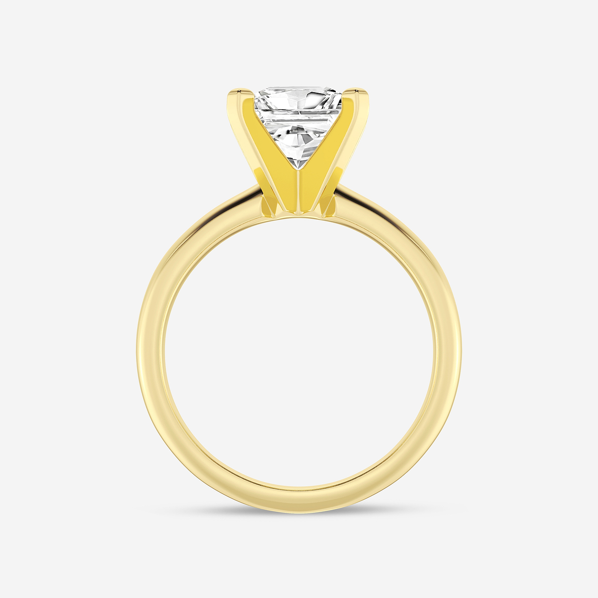 Additional Image 1 for  1 1/2 ctw Princess Lab Grown Diamond Classic Solitaire Engagement Ring