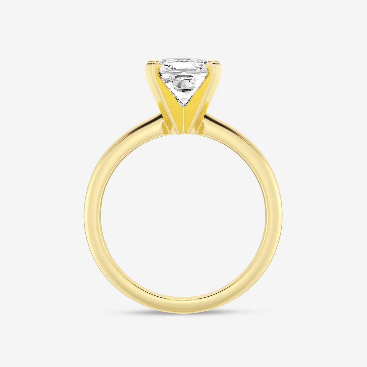 Additional Image 1 for  1 1/2 ctw Cushion Lab Grown Diamond Classic Solitaire Engagement Ring
