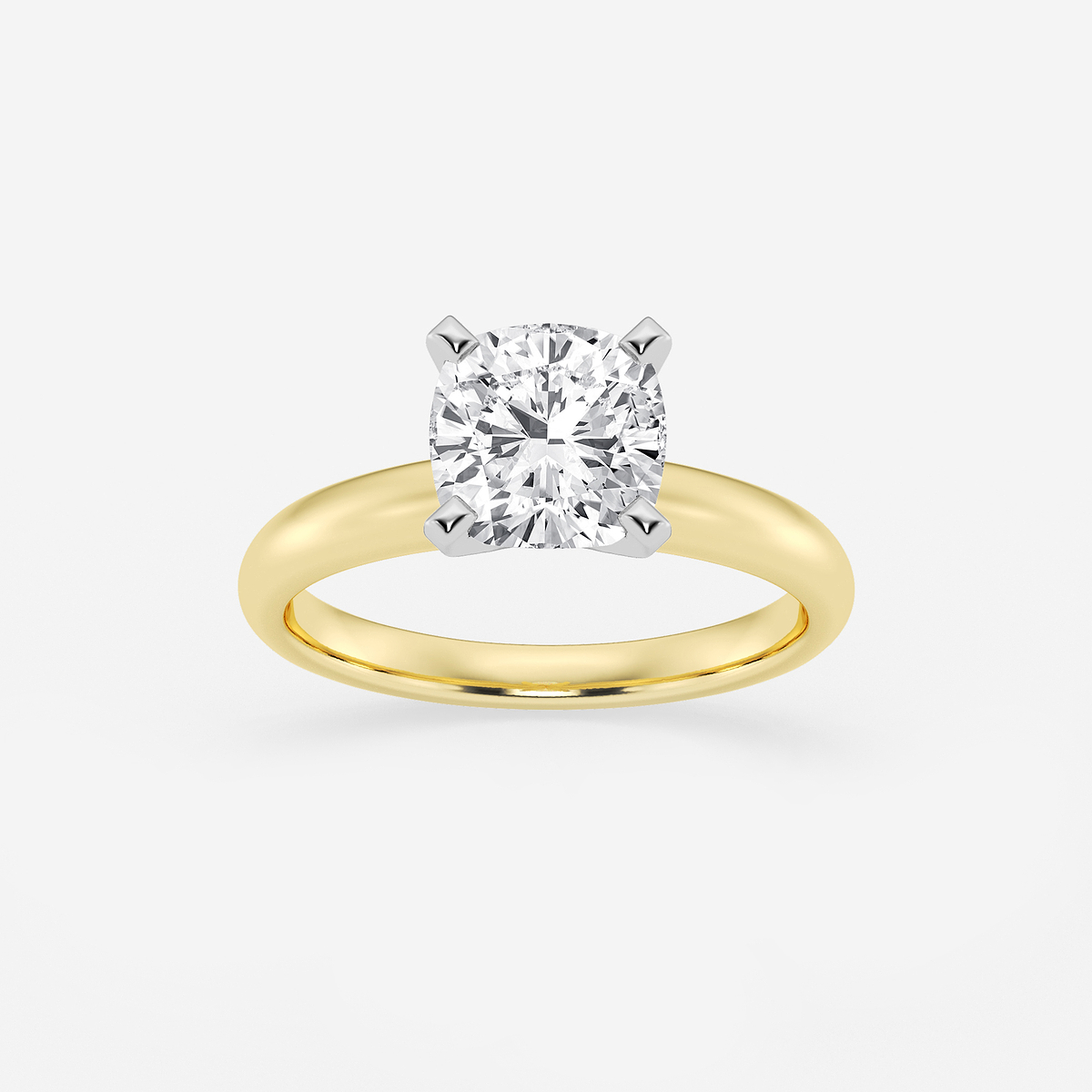 1 1/2 ctw Cushion Lab Grown Diamond Classic Solitaire Engagement Ring