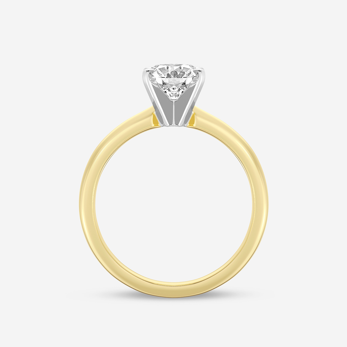 Additional Image 1 for  1 1/2 ctw Oval Lab Grown Diamond Classic Solitaire Engagement Ring