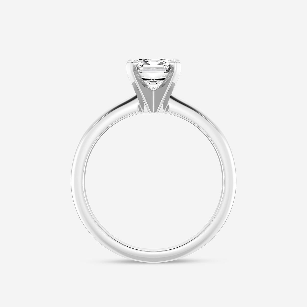 Additional Image 1 for  1 1/2 ctw Emerald Lab Grown Diamond Classic Solitaire Engagement Ring