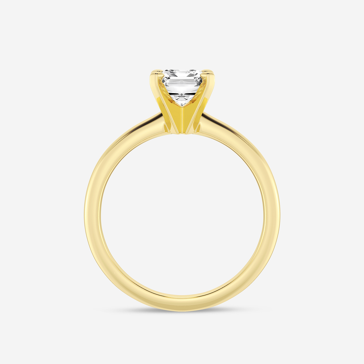 Additional Image 1 for  1 1/2 ctw Emerald Lab Grown Diamond Classic Solitaire Engagement Ring