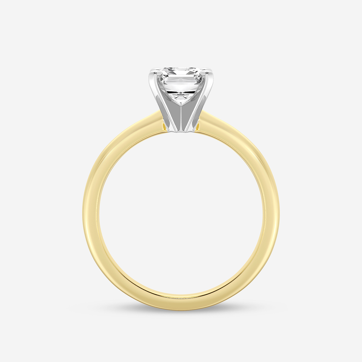Additional Image 1 for  1 1/2 ctw Emerald Lab Grown Diamond Classic Solitaire Engagement Ring