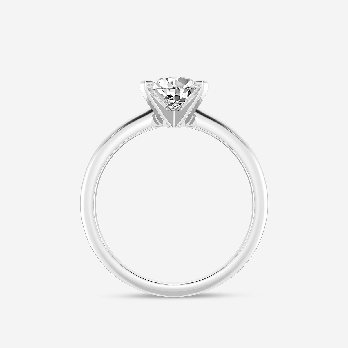 Additional Image 1 for  1 1/2 ctw Pear Lab Grown Diamond Classic Solitaire Engagement Ring