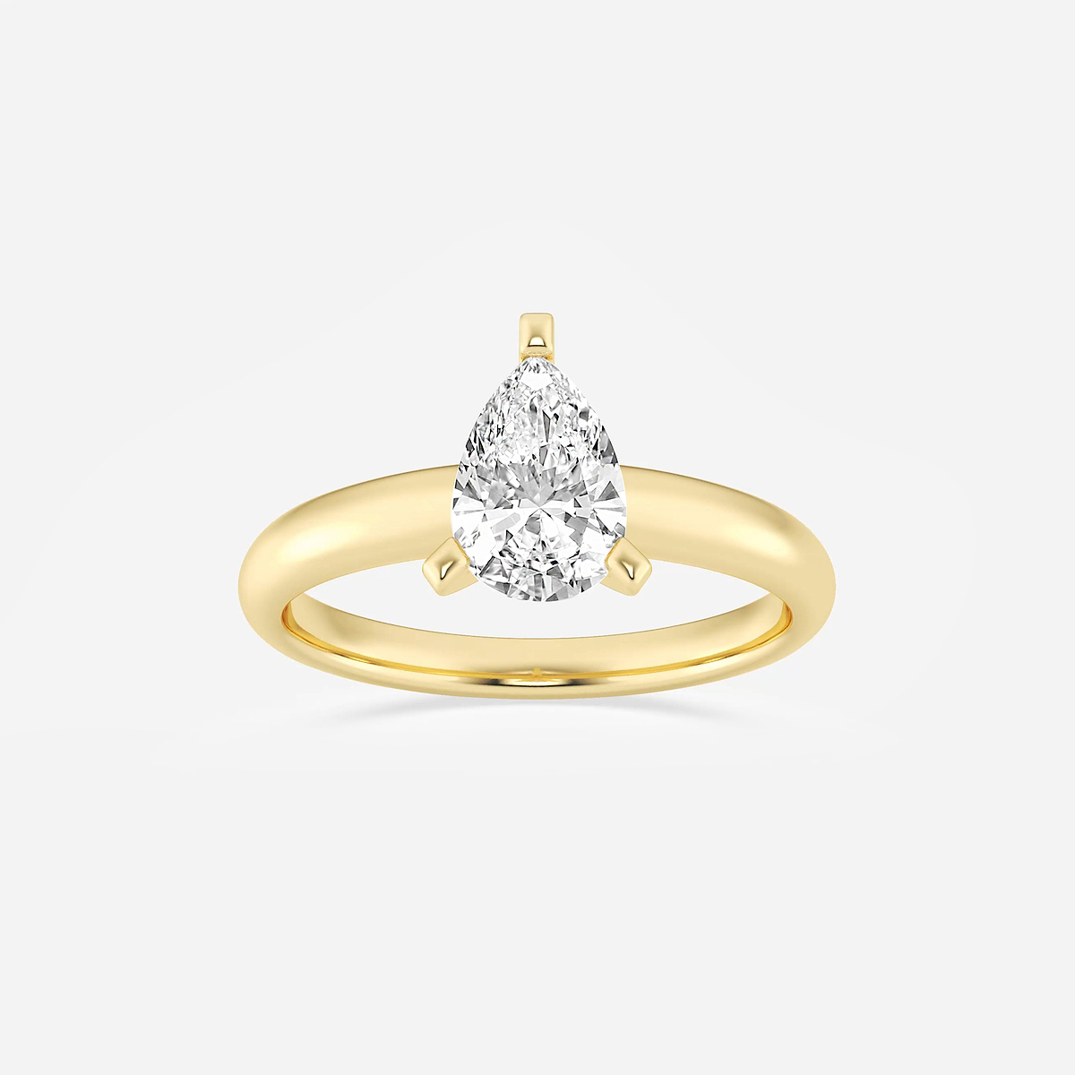 1 1/2 ctw Pear Lab Grown Diamond Classic Solitaire Engagement Ring