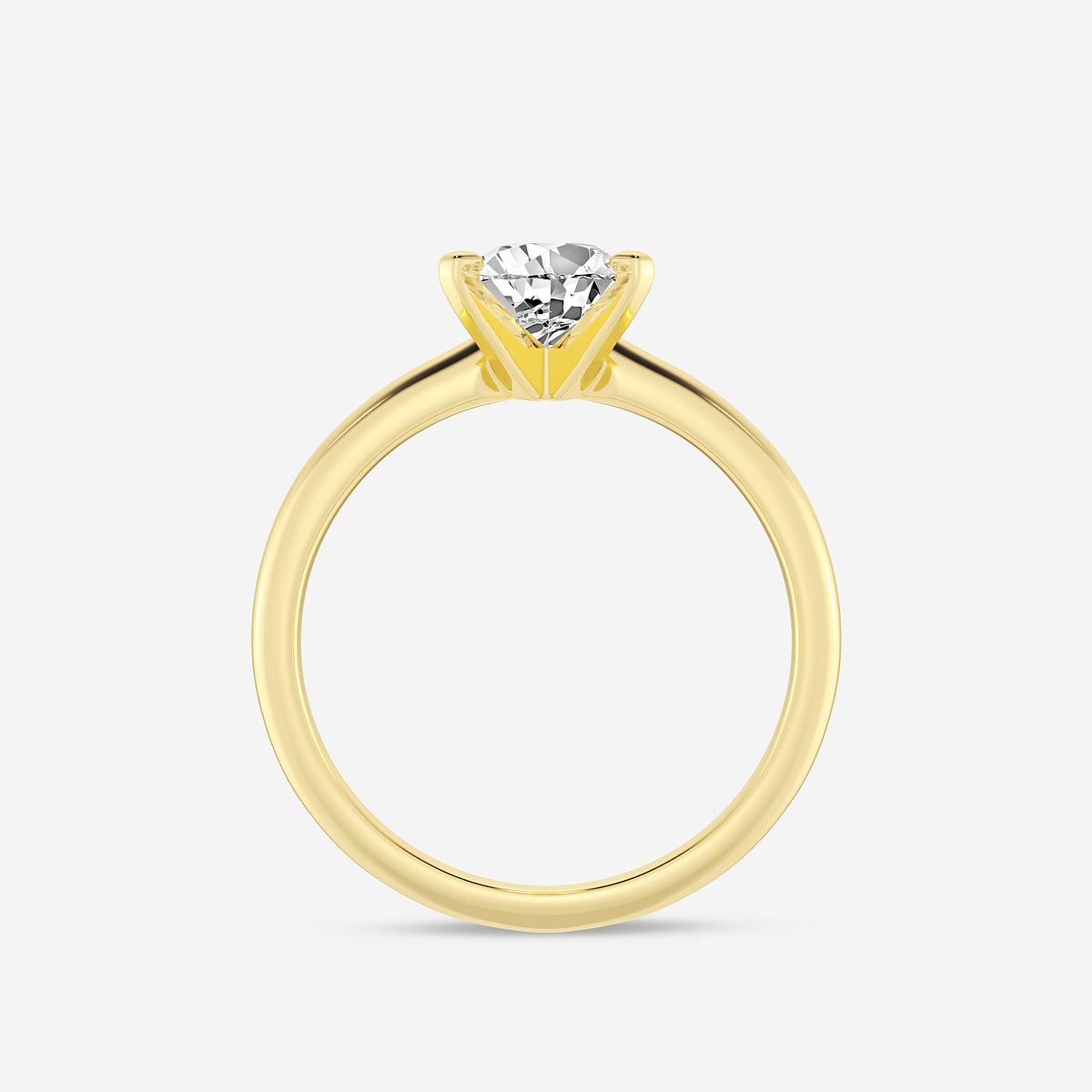 Additional Image 1 for  1 1/2 ctw Pear Lab Grown Diamond Classic Solitaire Engagement Ring