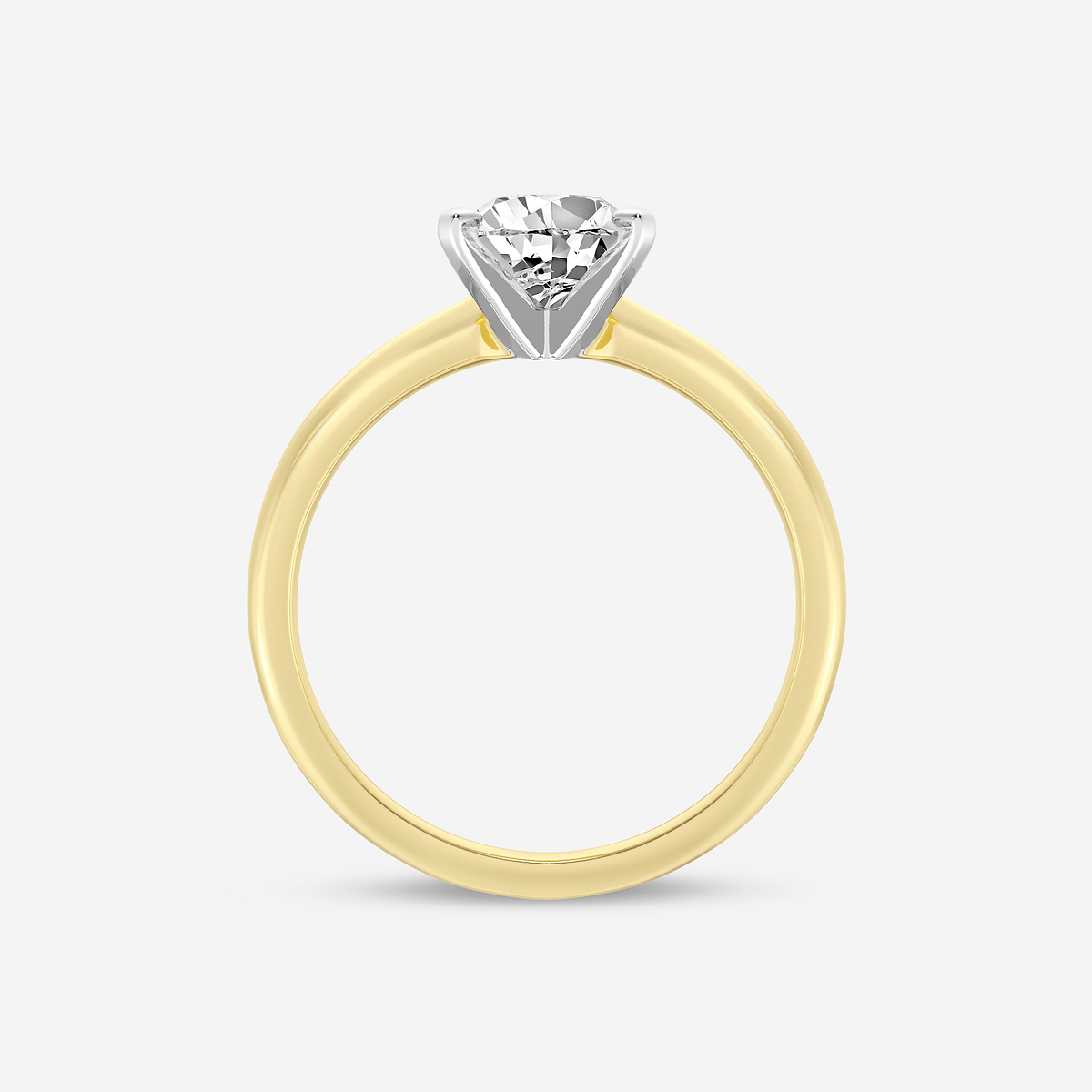 Additional Image 1 for  1 1/2 ctw Pear Lab Grown Diamond Classic Solitaire Engagement Ring