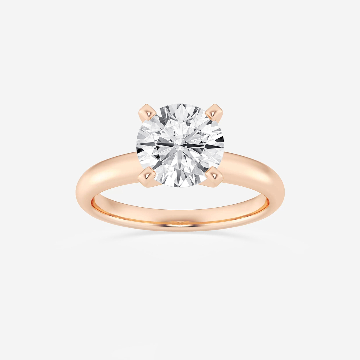 2 ctw Round Lab Grown Diamond Classic Solitaire Engagement Ring