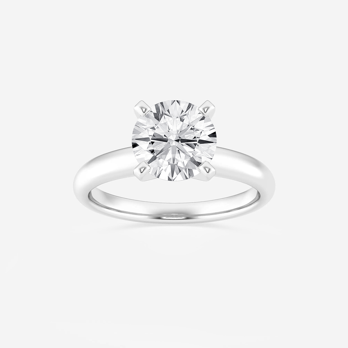 2 ctw Round Lab Grown Diamond Classic Solitaire Engagement Ring