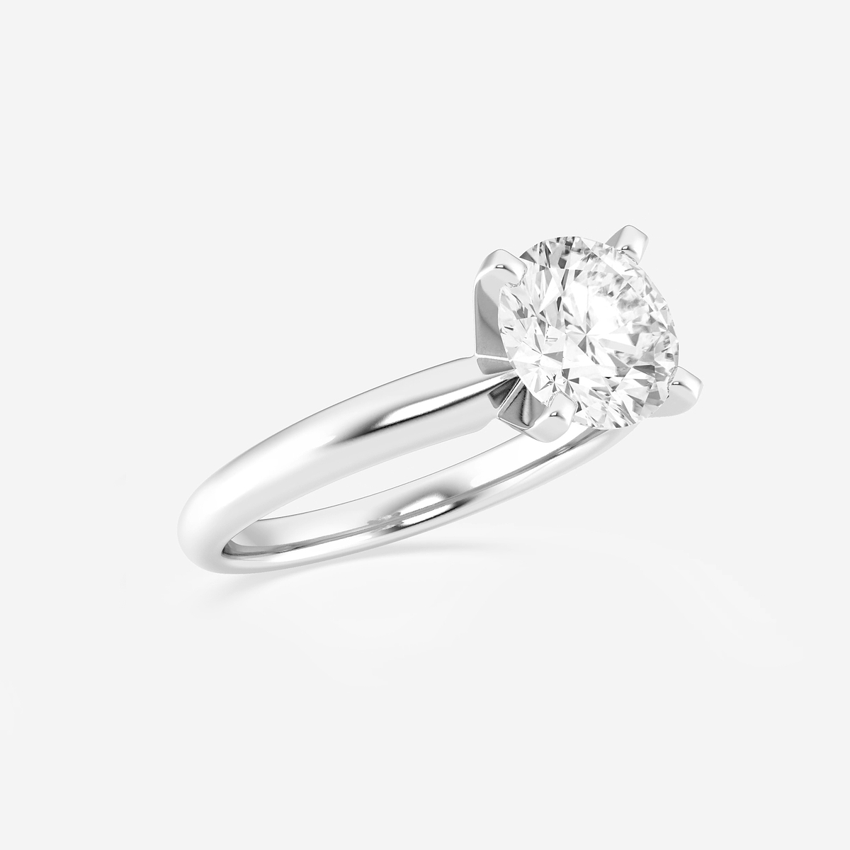 Additional Image 1 for  2 ctw Round Lab Grown Diamond Classic Solitaire Engagement Ring