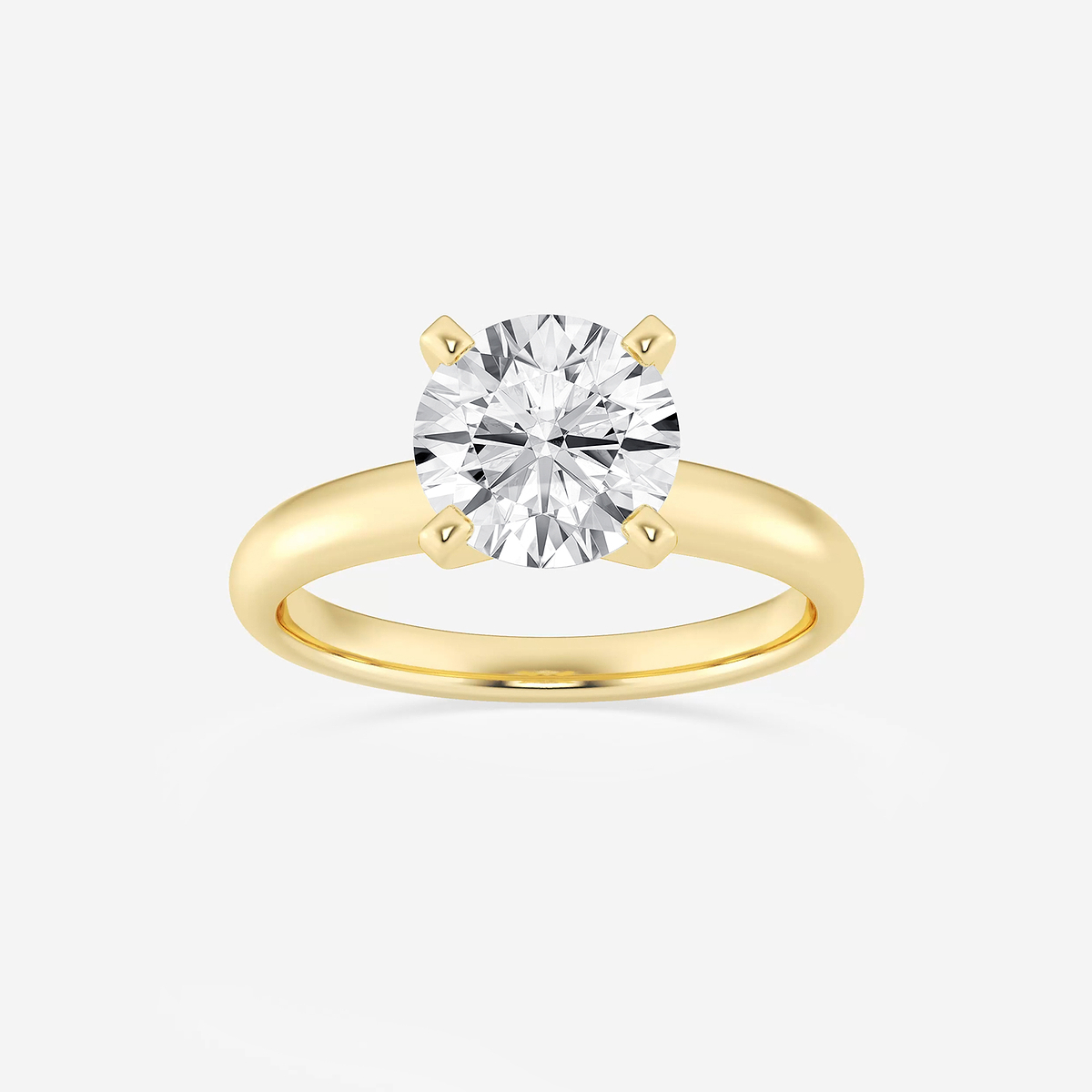 2 ctw Round Lab Grown Diamond Classic Solitaire Engagement Ring