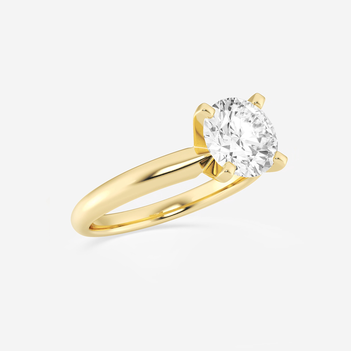 Additional Image 1 for  2 ctw Round Lab Grown Diamond Classic Solitaire Engagement Ring