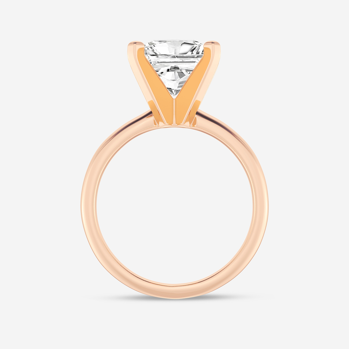 Additional Image 1 for  2 ctw Princess Lab Grown Diamond Classic Solitaire Engagement Ring