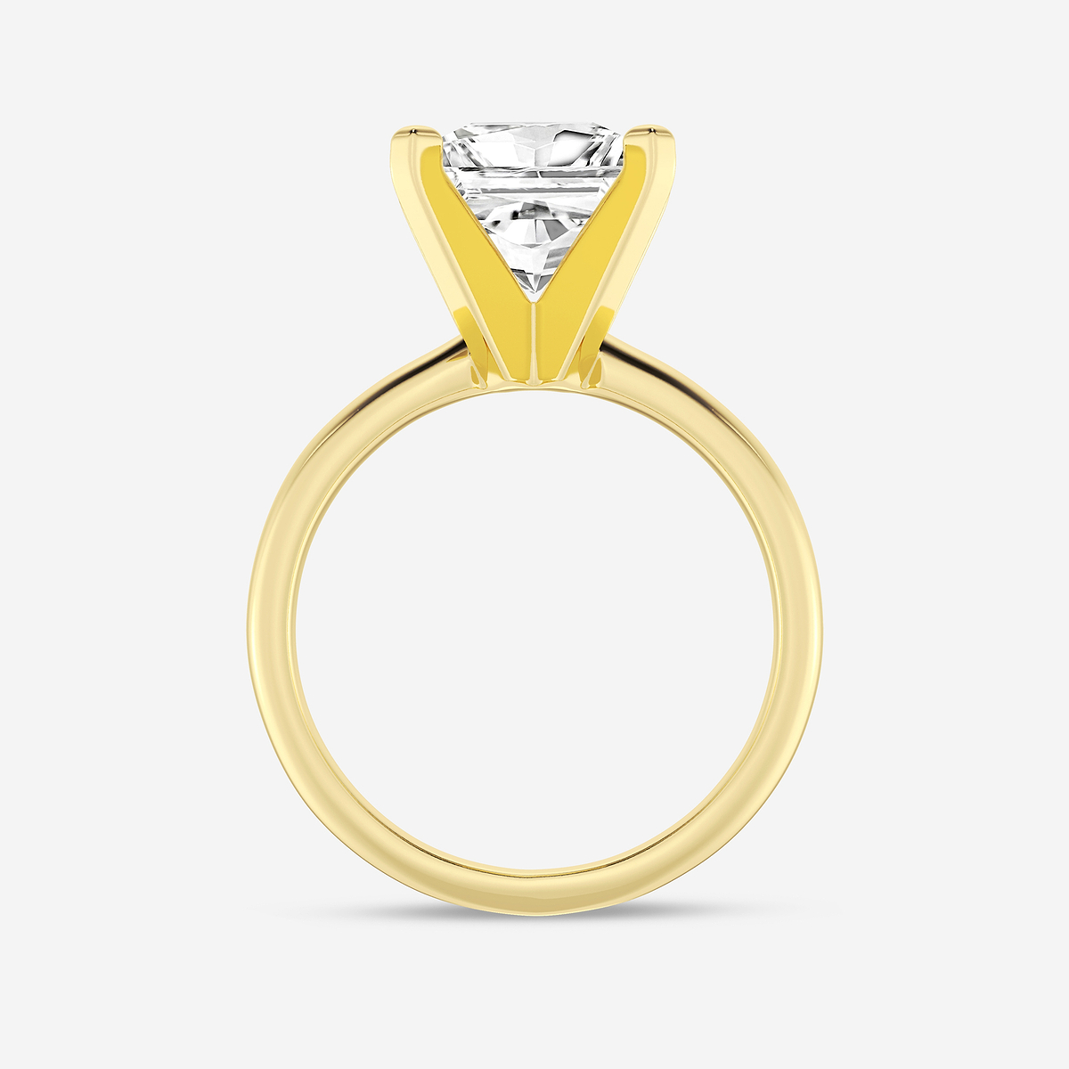 Additional Image 1 for  2 ctw Princess Lab Grown Diamond Classic Solitaire Engagement Ring