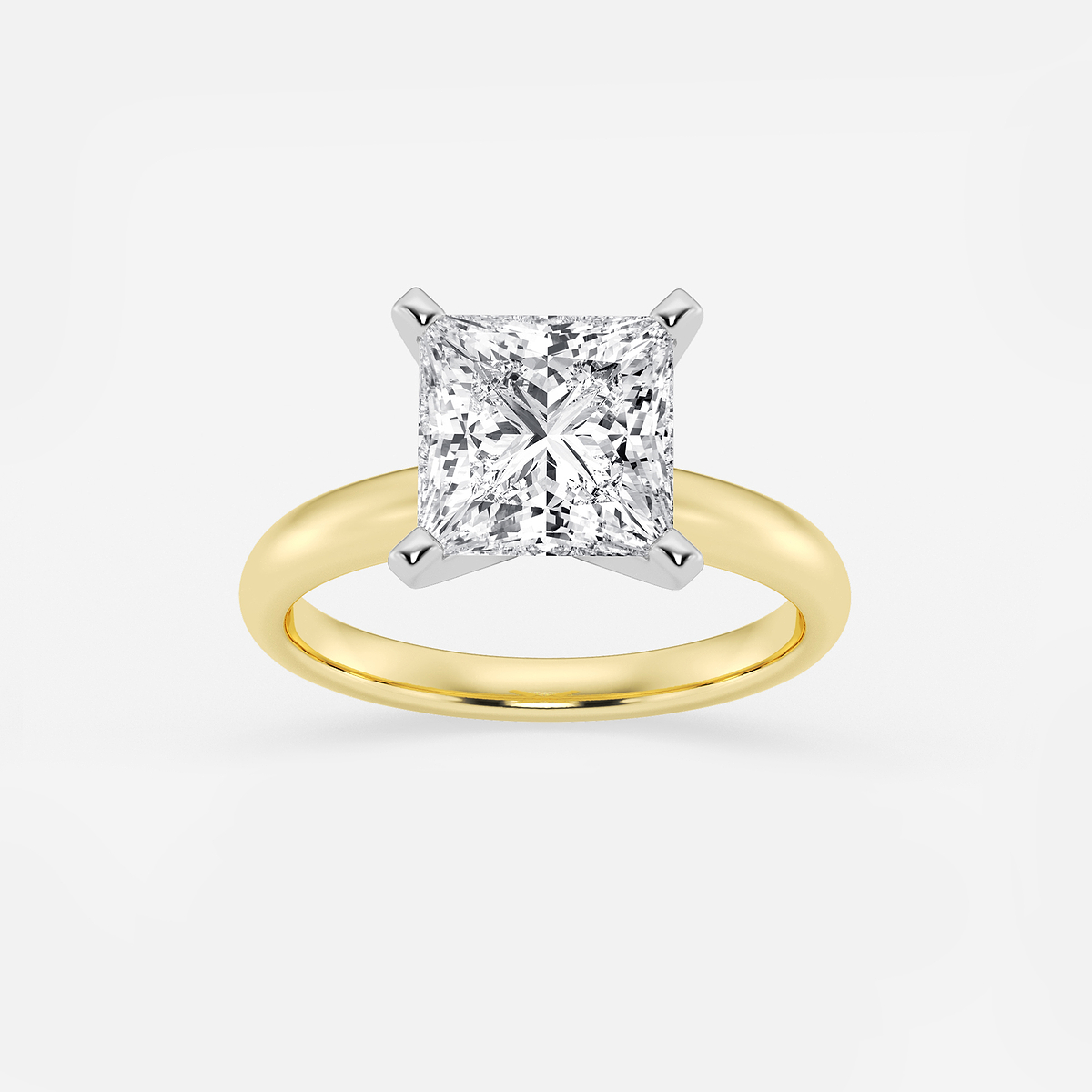 2 ctw Princess Lab Grown Diamond Classic Solitaire Engagement Ring