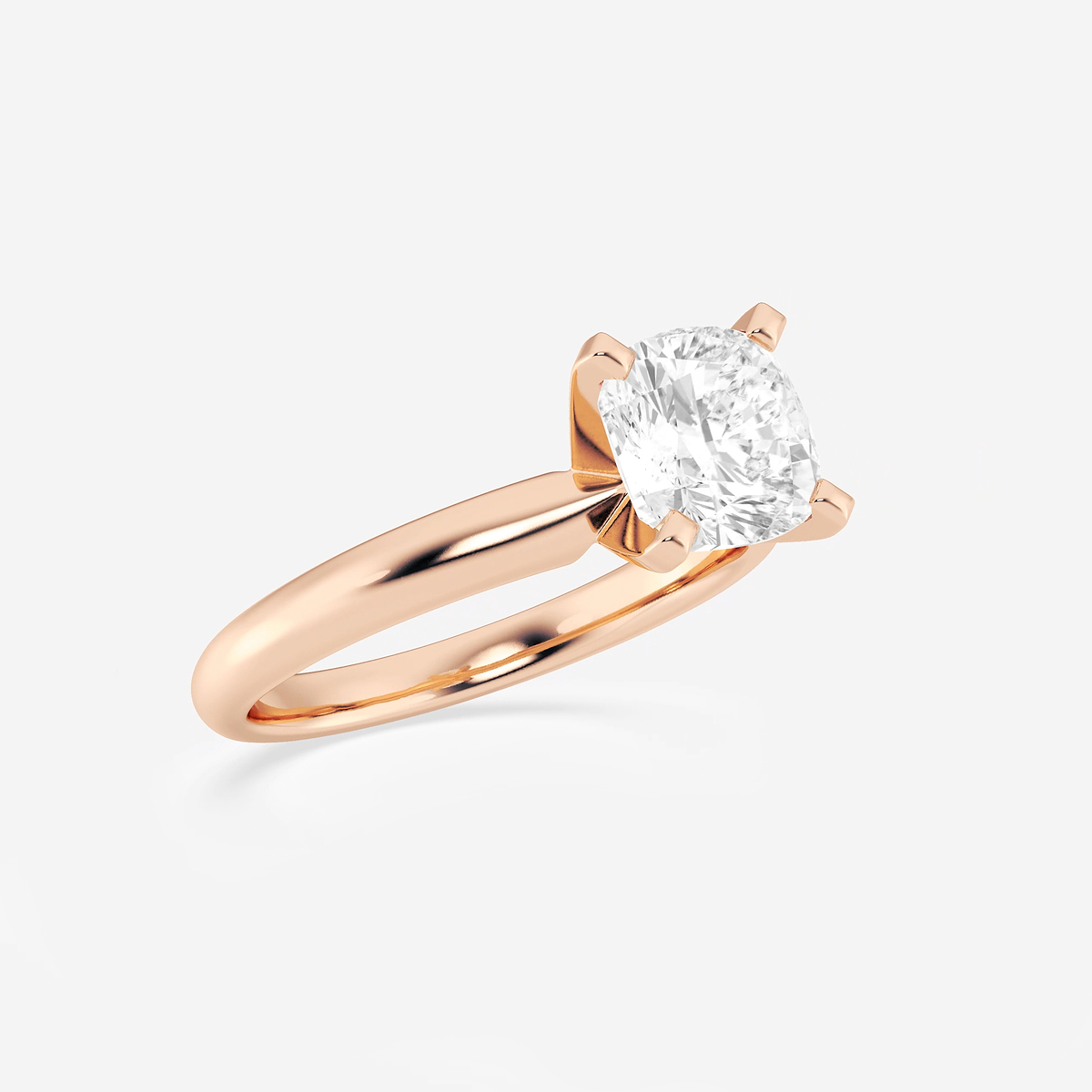 Additional Image 1 for  2 ctw Cushion Lab Grown Diamond Classic Solitaire Engagement Ring