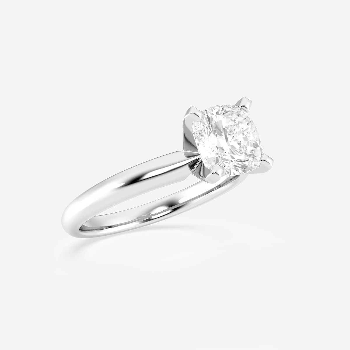 Additional Image 1 for  2 ctw Cushion Lab Grown Diamond Classic Solitaire Engagement Ring
