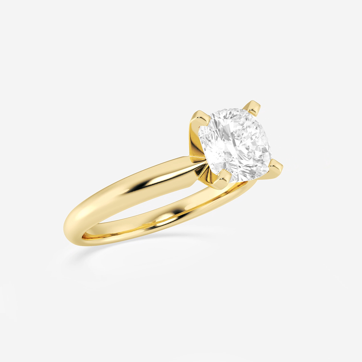 Additional Image 1 for  2 ctw Cushion Lab Grown Diamond Classic Solitaire Engagement Ring