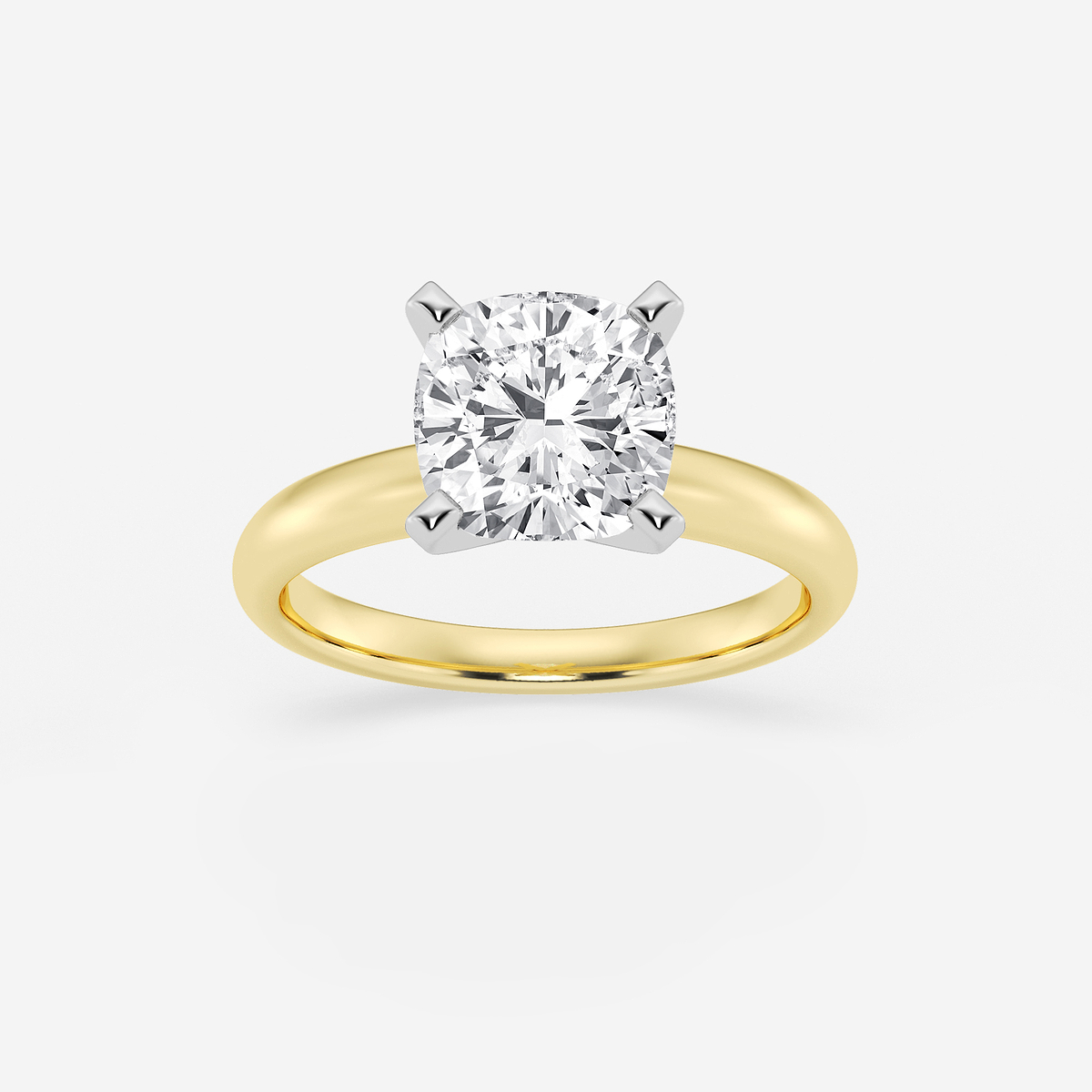 2 ctw Cushion Lab Grown Diamond Classic Solitaire Engagement Ring
