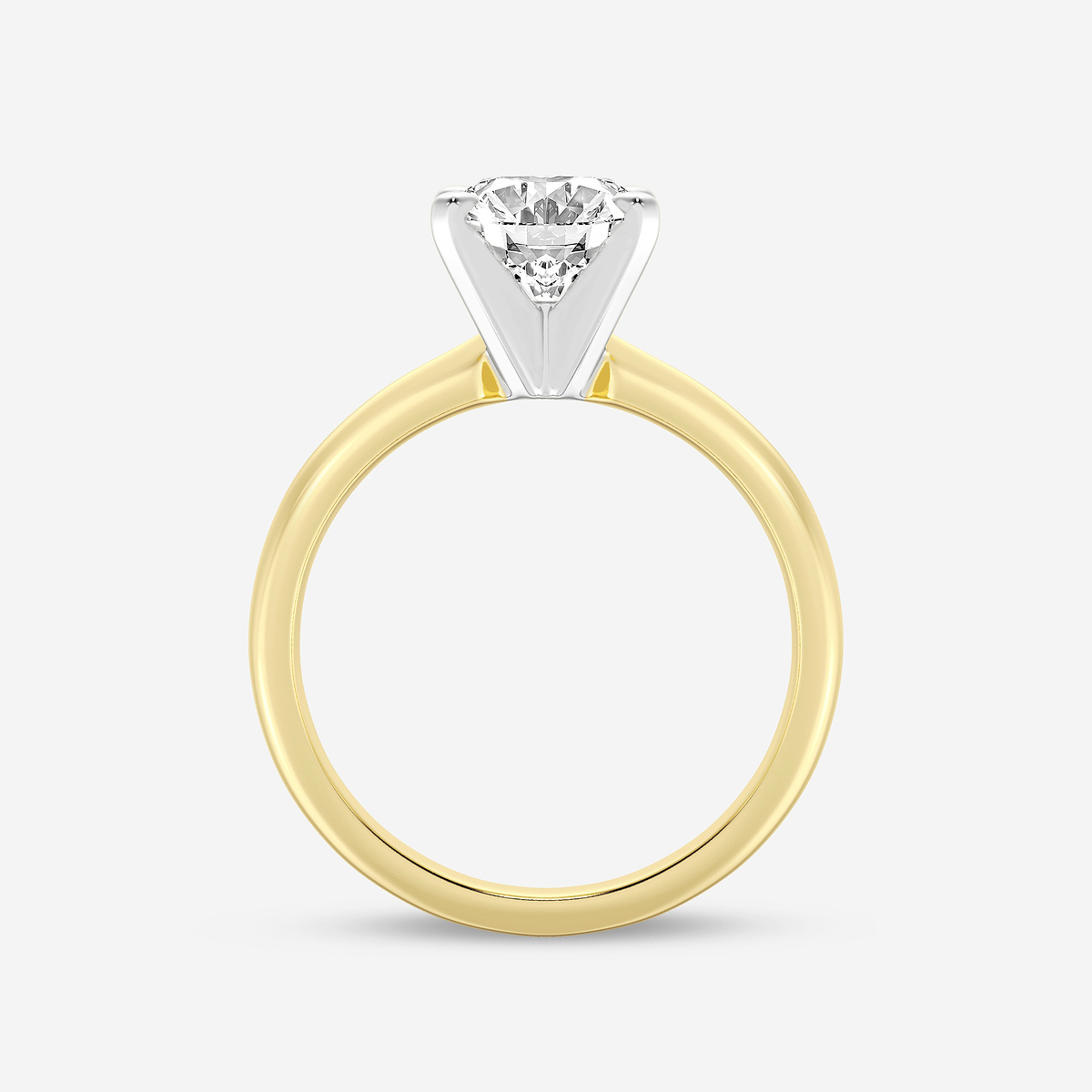 Additional Image 1 for  2 ctw Oval Lab Grown Diamond Classic Solitaire Engagement Ring