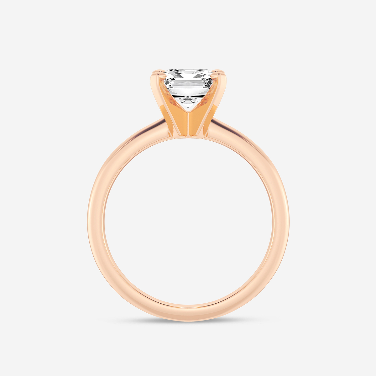 Additional Image 1 for  2 ctw Emerald Lab Grown Diamond Classic Solitaire Engagement Ring