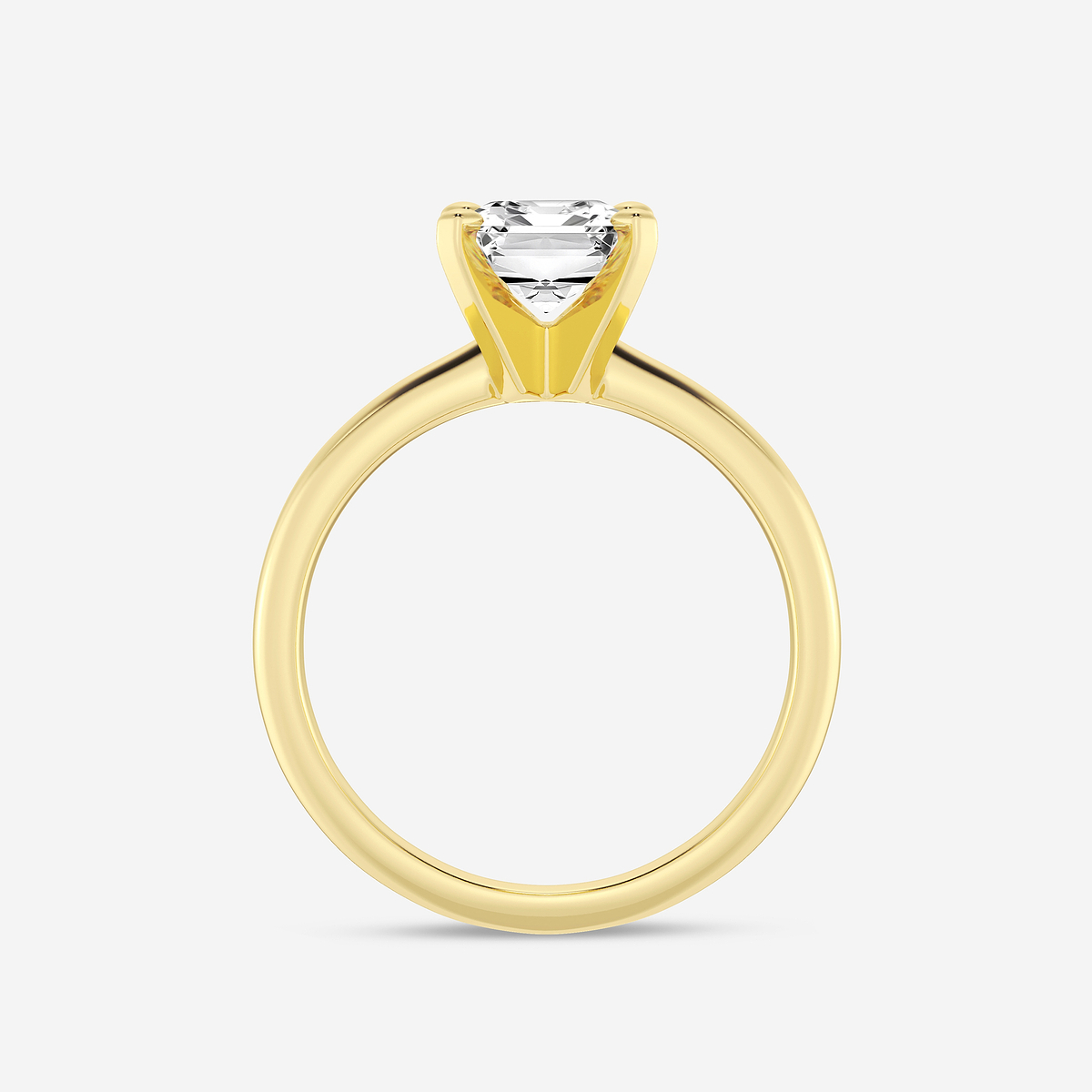 Additional Image 1 for  2 ctw Emerald Lab Grown Diamond Classic Solitaire Engagement Ring