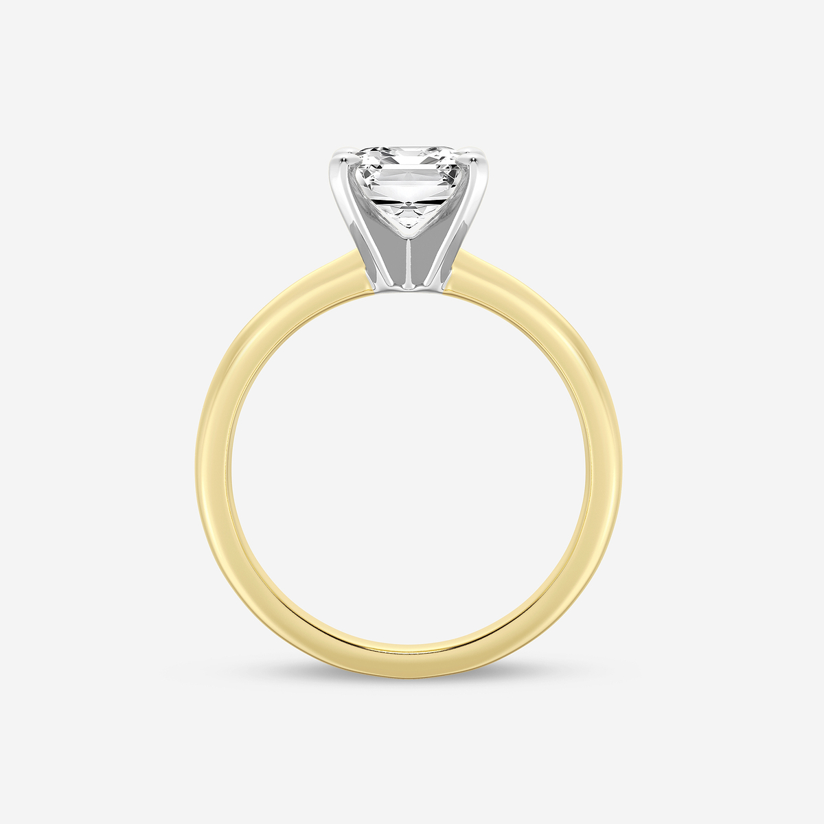 Additional Image 1 for  2 ctw Emerald Lab Grown Diamond Classic Solitaire Engagement Ring