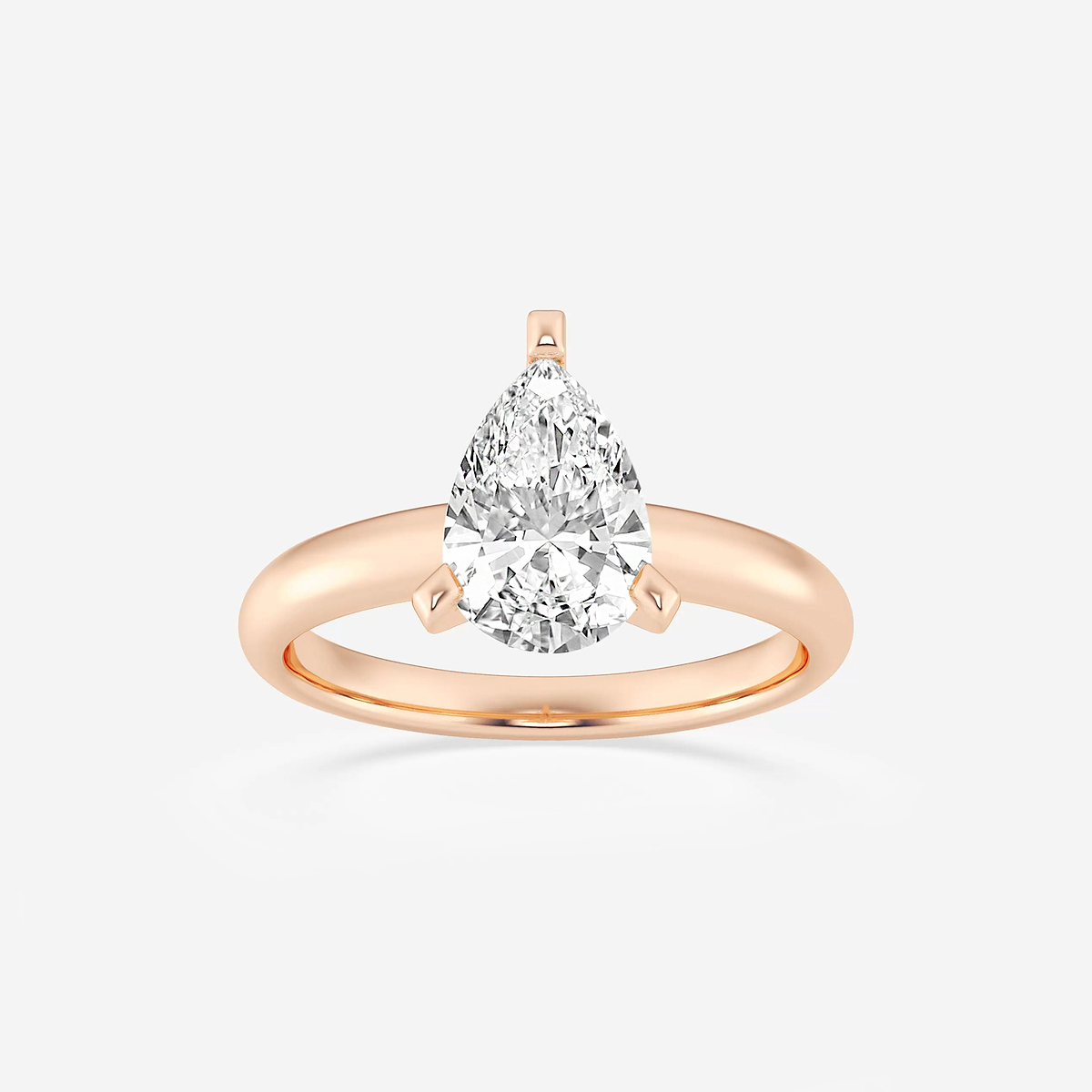 2 ctw Pear Lab Grown Diamond Classic Solitaire Engagement Ring