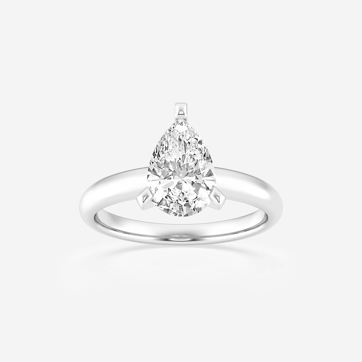 2 ctw Pear Lab Grown Diamond Classic Solitaire Engagement Ring