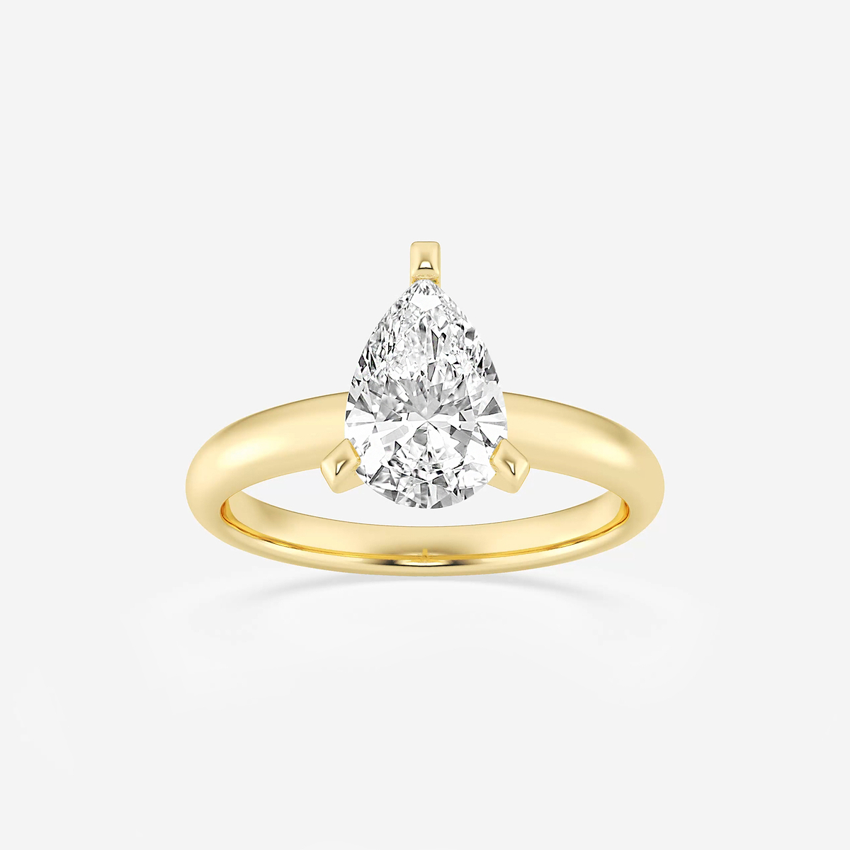 2 ctw Pear Lab Grown Diamond Classic Solitaire Engagement Ring