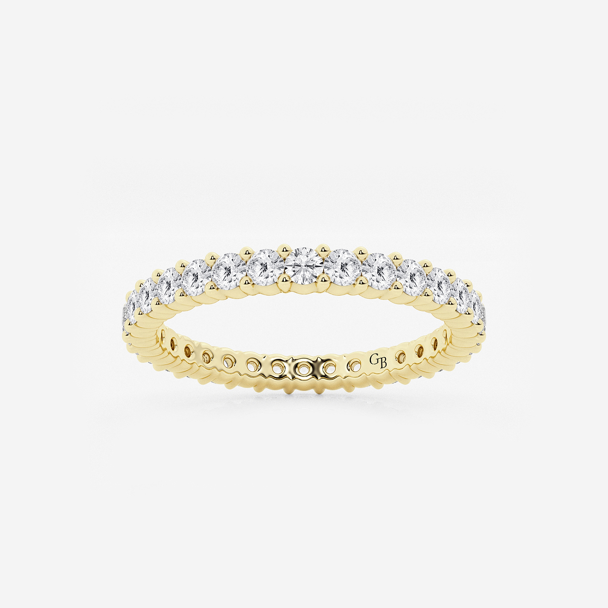 1 ctw Shared Prong Round Lab Grown Diamond Eternity Band - 1.9mm Width
